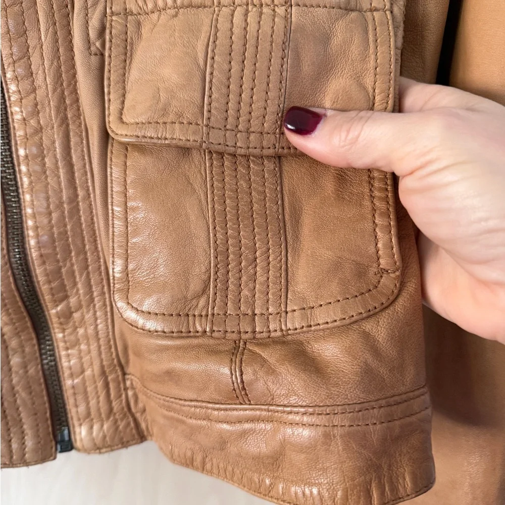 Lucky Brand Leather Jacket - Picture 4 of 12